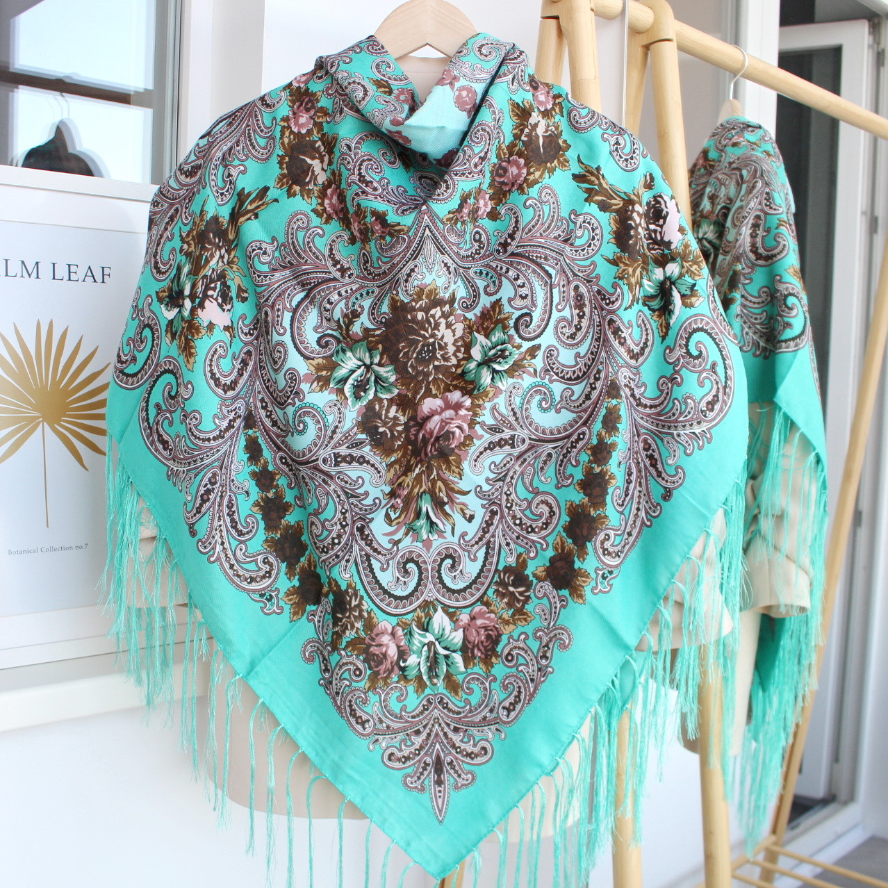 Хустка вовняна народна "Лісова пісня" код 632005, фото 1