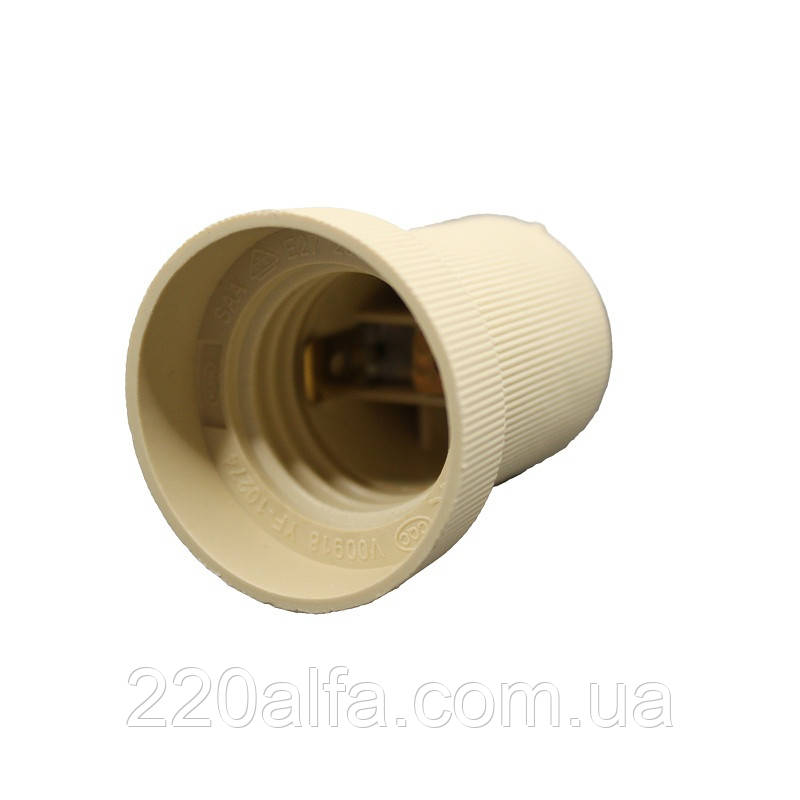 Патрон пластиковий E27, фото 1