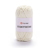Yarnart MACRAME (ЯрнАрт Макраме) № 137 молочний (Пряжа для сумок макраме, нитки для в'язання)