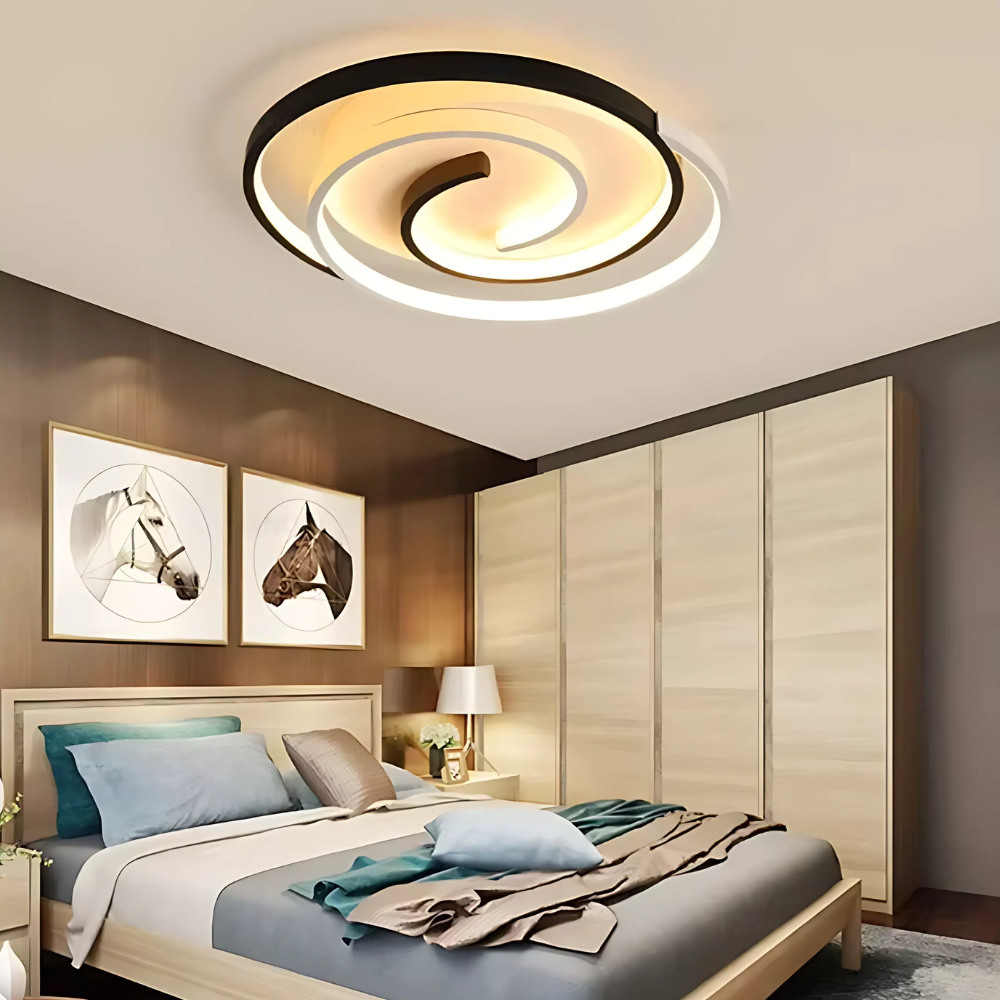 Led світильник з пультом DOMINO Violux 90W до 20 м² колір Білий + Чорний 220555