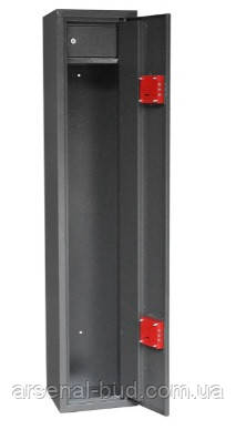 Сейф універсальний, для зберіганн зброї, на 2 рушниці + трейзер, Ferocon Е-130К2 (ВхШхГ: 130х26х22 см.) з ключевим замком, фото 1