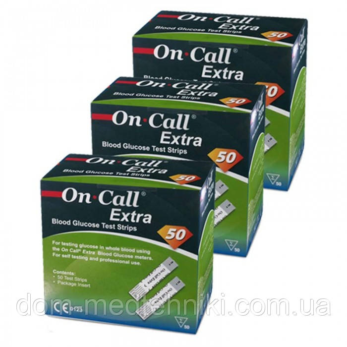 Тест-смужки Он Колл Екстра | On Call Extra - 3 уп. (150 шт.)