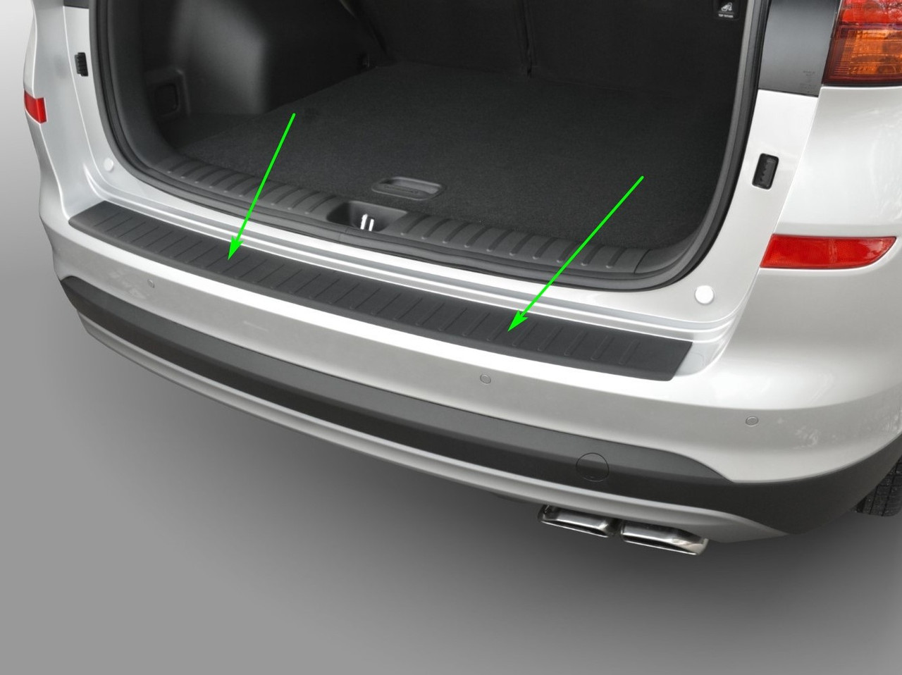 Захисна накладка на задній бампер для Hyundai Tucson lift 2018-2021