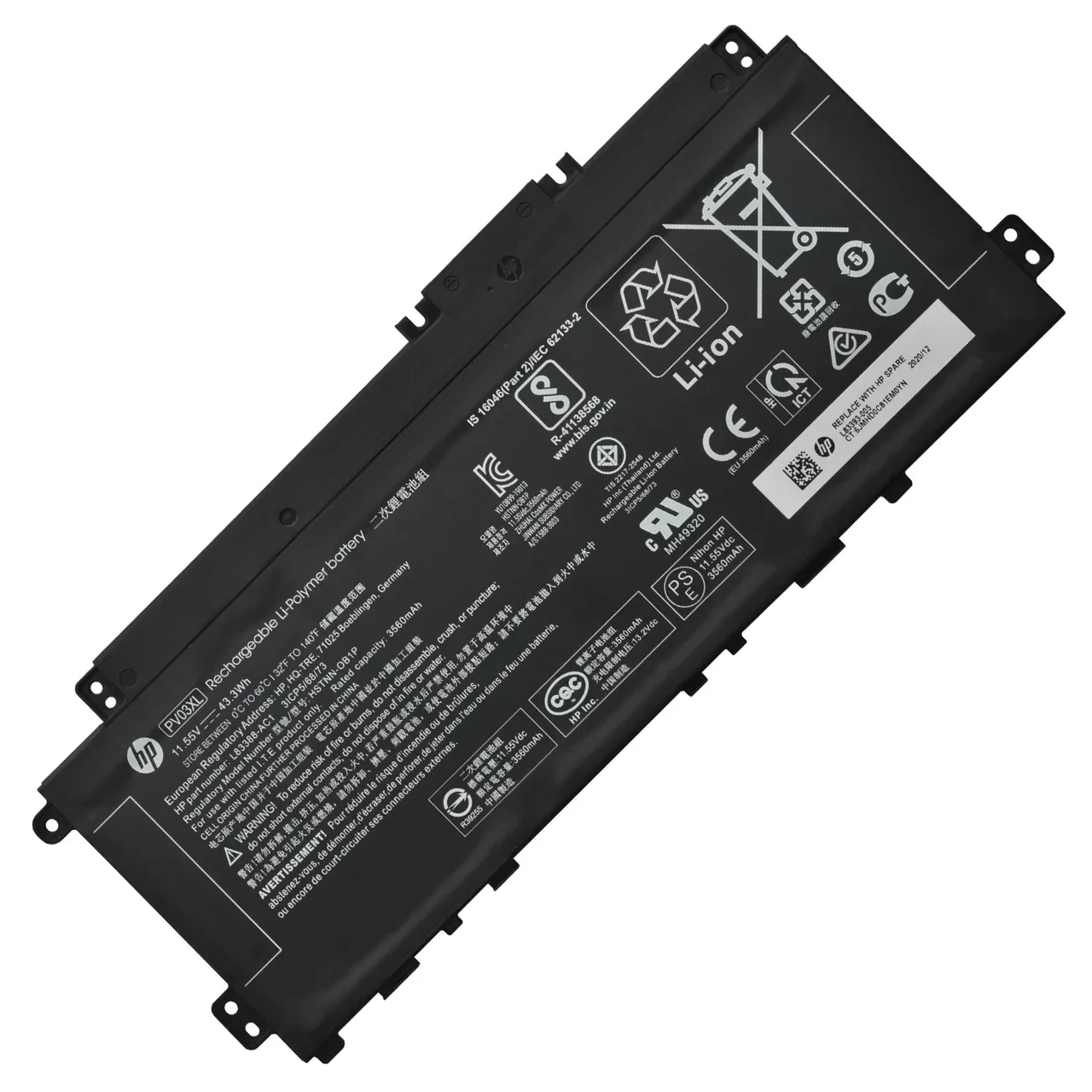 Оригінальна батарея акумулятор для ноутбука HP Pavilion X360 13-BB 14-DV 14-DW 14M-DW 14-DK - PV03XL  PP03XL