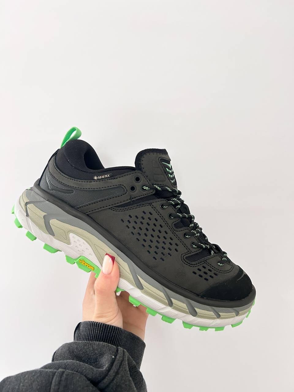 Зимові Чоловічі Кросівки Hoka Tor Ultra Low Gore-Tex Black Zest / Хока Тор Ультра Гор Текс Зест Низькі Чорні