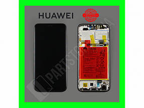 Дисплей Huawei Honor 9 Lite Black (02351SNN) сервісний оригінал у зборі з рамкою, акб і датчиками