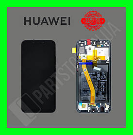 Дисплей Huawei P Smart Plus / Nova 3i Black (02352BUE) сервісний оригінал у складі з рамкою, акб і датчиками