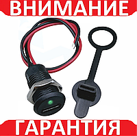 Гнездо Type C с встроенным TP4056 и подсветкой 2pin, черный