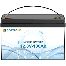 Акумулятор Bottione 12.8V/100AH LiFePO4 літій-залізо-фосфатний 1280W*h для ІБП