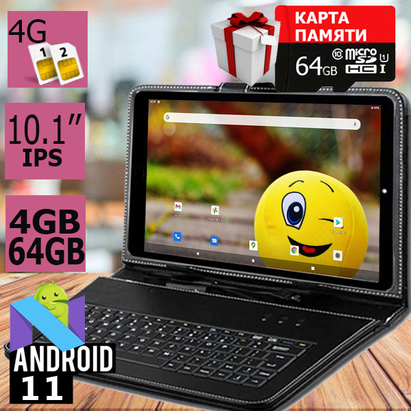 Планшет-телефон ASUS X Pad PRO 10 LTE IPS 4/64 4G + Чохол-клавіатура та  Карта пам'яті 64ГБ у Подарунок!