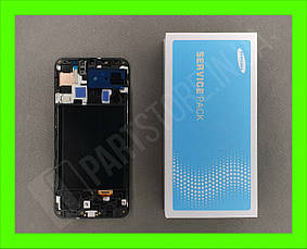 Дисплей Samsung A507 Black А50s 2019 (GH82-21193A) сервісний оригінал у складі з рамкою