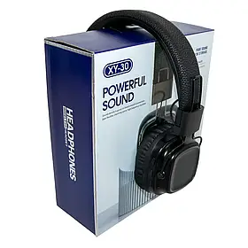 Бездротові навушники Powerful Sound XY-30 Чорні, з підсвіткою, накладні bluetooth навушники