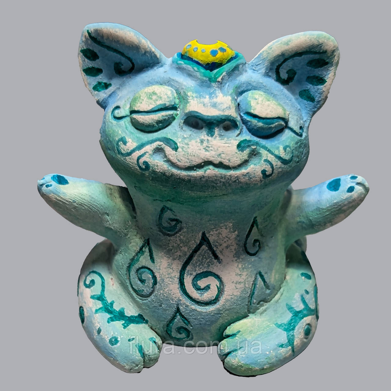 Керамічна фігурка ручної роботи «Максі Кент» / Статуетка сувенір з кераміки, талісман для дому