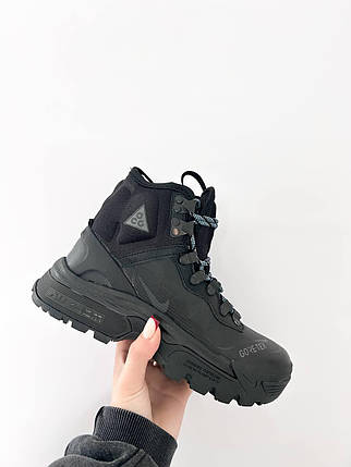 Зимові Кросівки Nike ACG Air Zoom Gaiadome Gore-Tex Black / Найк АСГ Аїр Зум Гаядом Гор Текс Чорні, фото 1