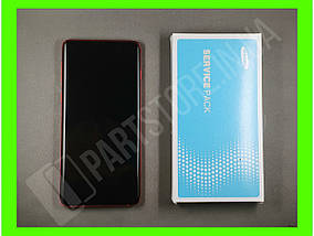 Дисплей Samsung G973 Red S10 (GH82-18850H) сервісний оригінал у зборі з рамкою