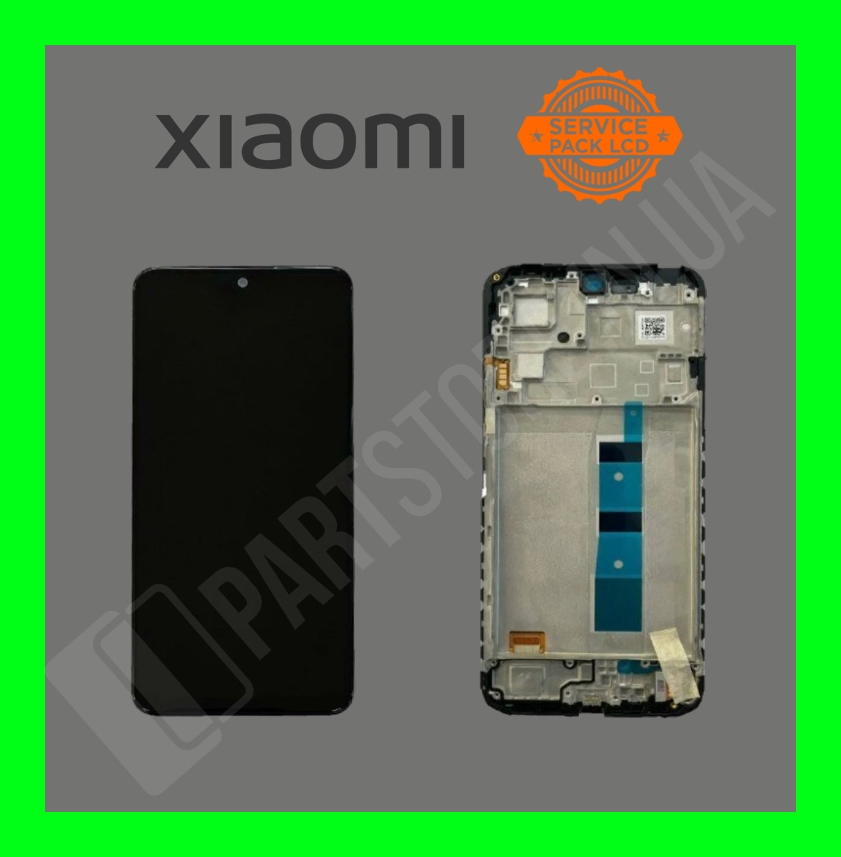 Дисплей Xiaomi Redmi Note 12 4G Black (56000100M700) сервісний оригінал у зборі з рамкою