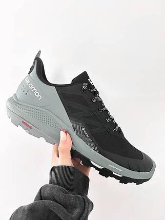 Зимові Чоловічі Кросівки Salomon Outpulse Gore-Tex Black Stormy Weather / Саломон Аутпульс Гор Текс Чорні, фото 1