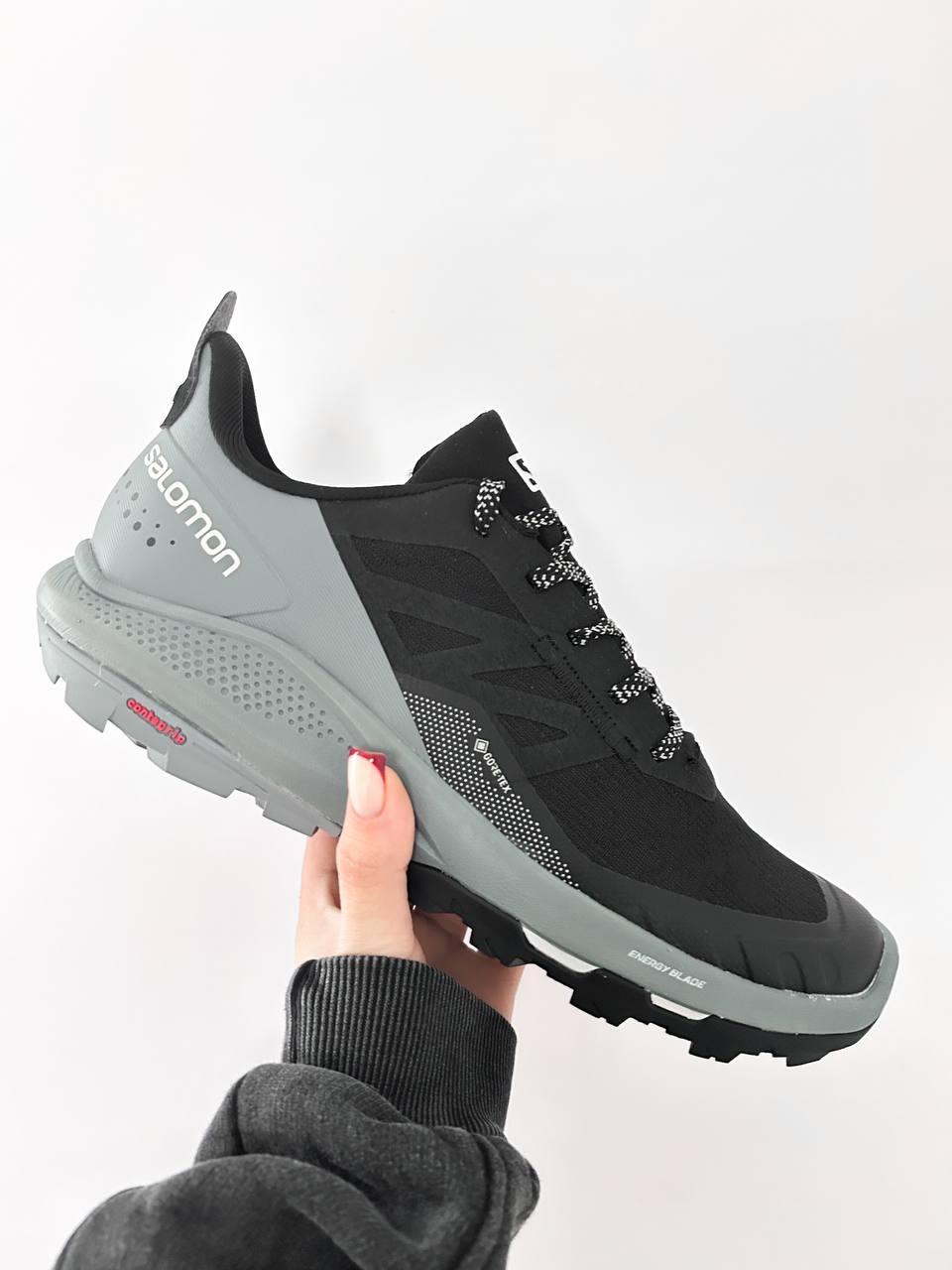 Зимові Чоловічі Кросівки Salomon Outpulse Gore-Tex Black Stormy Weather / Саломон Аутпульс Гор Текс Чорні
