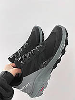 Зимові Чоловічі Кросівки Salomon Outpulse Gore-Tex Black Stormy Weather / Саломон Аутпульс Гор Текс Чорні, фото 5
