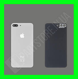 Кришка iPhone 8 Plus Silver зі склом камери