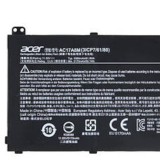 Оригінальна акумуляторна батарея до ноутбука Acer Spin SP314-52 Swift SF314-52 TravelMate X3410-M - AC17A8M, фото 4