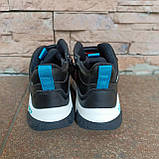 Черевики дитячі "SANLIN" , демі, чорні з бірюзою, фото 4