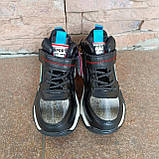 Черевики дитячі "SANLIN" , демі, чорні з бірюзою, фото 2