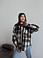 Жіноча картата сорочка оверсайз (р. 42-48) 55BL1084, фото 10