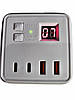 Мережевий фільтр 7-в-1 з таймером, 3 розетки, 2 USB, 2 Type-C, захист 4000 Вт, фото 9