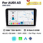 Штатна магнітола Mekede MS Audi A3 2 (2003-2013) QleD, фото 2
