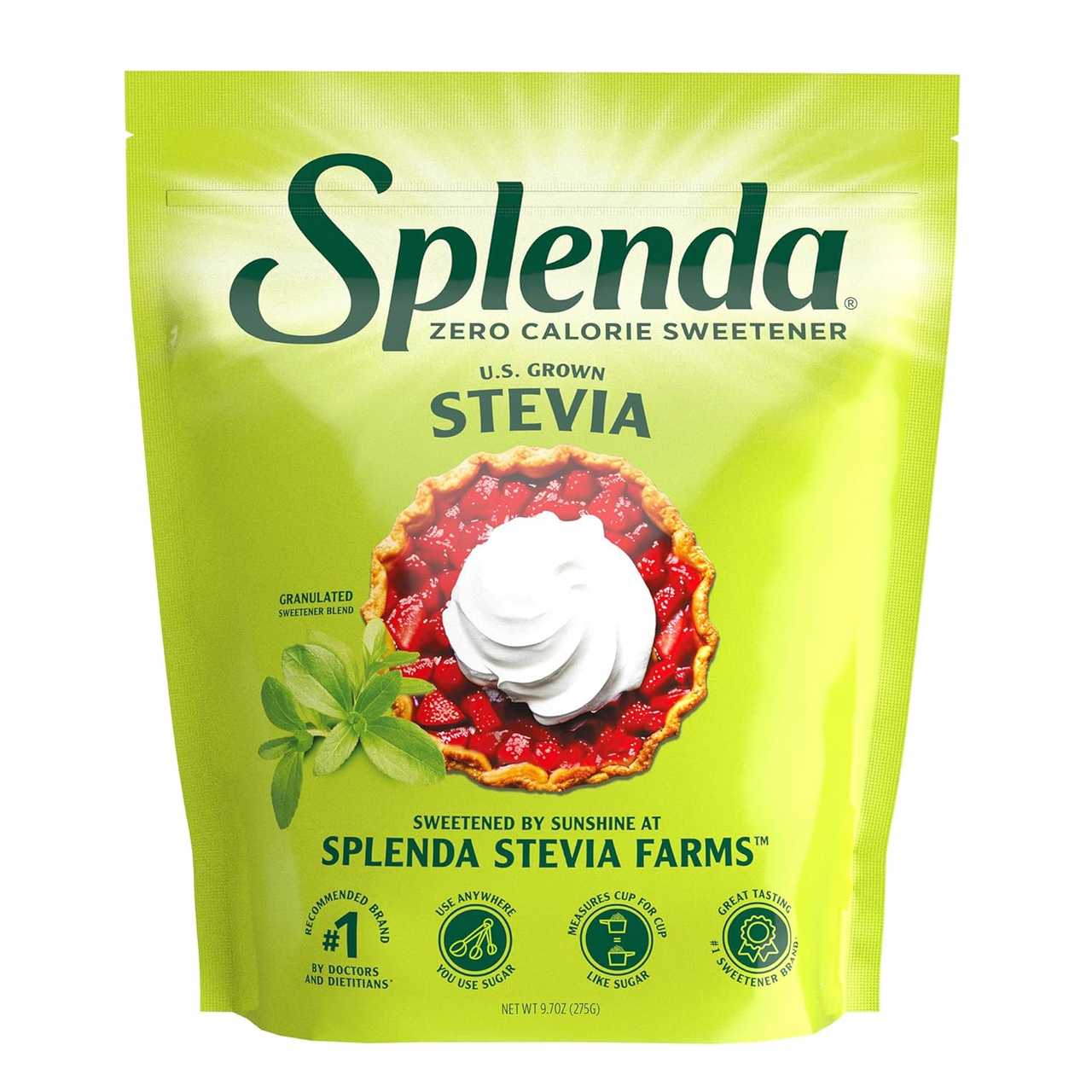 Натуральний цукрозамінник Splenda Stevia стевія 275 г, фото 1