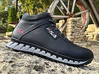 Зимові шкіряні кросівки на хутрі Fila Tech Motion