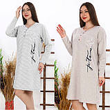 Нічна сорочка тепла велика. Батал.Байка., фото 2