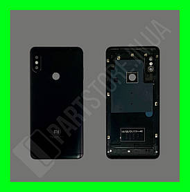 Кришка Xiaomi Redmi Note 5/ Note 5 Pro Black зі склом камери
