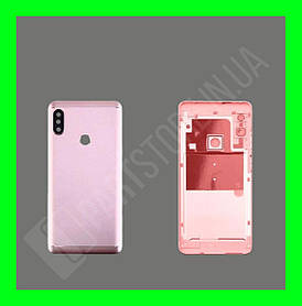 Кришка Xiaomi Redmi Note 5 / Note 5 Pro Rose Gold зі склом камери