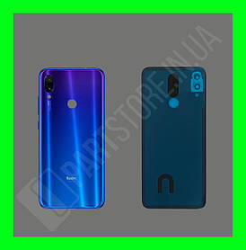 Кришка Xiaomi Redmi Note 7 Blue зі склом камери