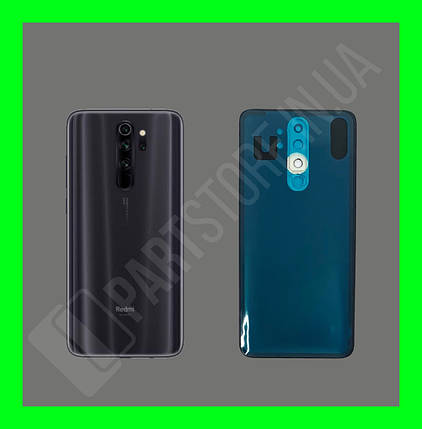 Кришка Xiaomi Redmi Note 8 Pro Black зі склом камери, фото 1