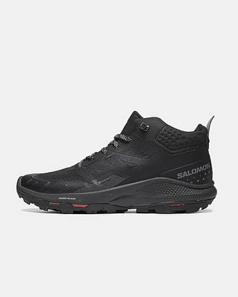 Зимові Чоловічі Кросівки Salomon Outpulse Gore-Tex High Black / Саломон Аутпульс Гор Текс Високі Чорні, фото 1