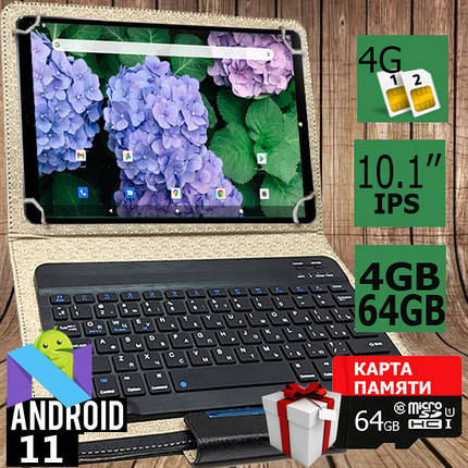 Планшет-телефон ASUS X Pad PRO 10 LTE IPS 4/64 4G + Чохол із Bluetooth клавіатурою + Карта пам'яті 64ГБ, фото 1