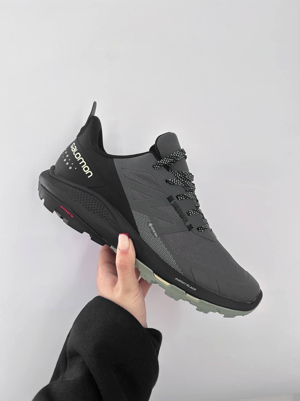 Зимові Чоловічі Кросівки Salomon Outpulse Gore-Tex Magnet Black / Саломон Аутпульс Гор Текс Магнет Сірі