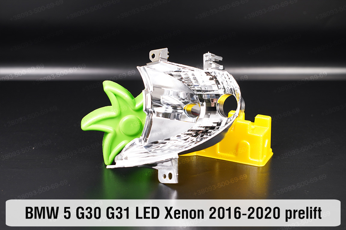 Хромований відбивач поворотника BMW 5 G30 G31 LED Xenon (2016-2020) дорест лівий
