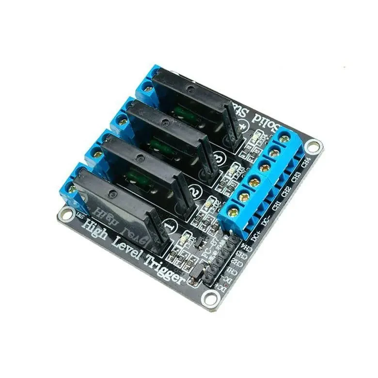Модуль на твердотільному релі 4 канали G3MB-202P 12В High Level (високий рівень), фото 1