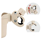 Універсальний підстаканник для дитячої коляски, тримач для пляшки з водою, «два в одному». Колір бежевий ( 80182), фото 4