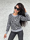 Жіночий в'язаний светр у леопардовий принт 9sv3380, фото 10