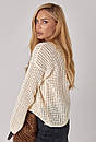 Прозора в'язана кофта в сітку вільного фасону (р. S-L) 14sv3386, фото 8