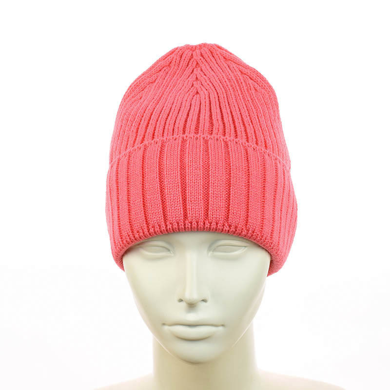 Зимняя шапка-біні "Катрін" кораловий, фото 1