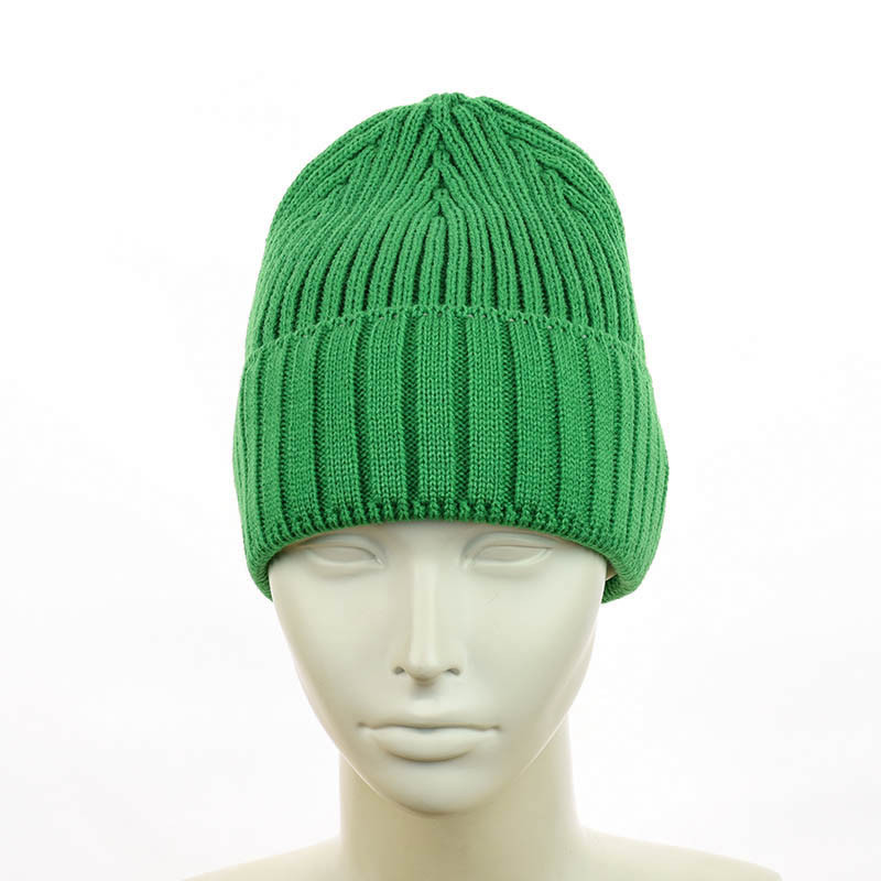 Зимняя шапка-біні "Катрін" зелений