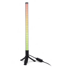 Кутовий неоновий підлоговий RGB світлодіодний LED торшер з пультом на 40см, EL-2185-5, фото 4