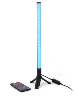 Кутовий неоновий підлоговий RGB світлодіодний LED торшер з пультом на 40см, EL-2185-5, фото 3