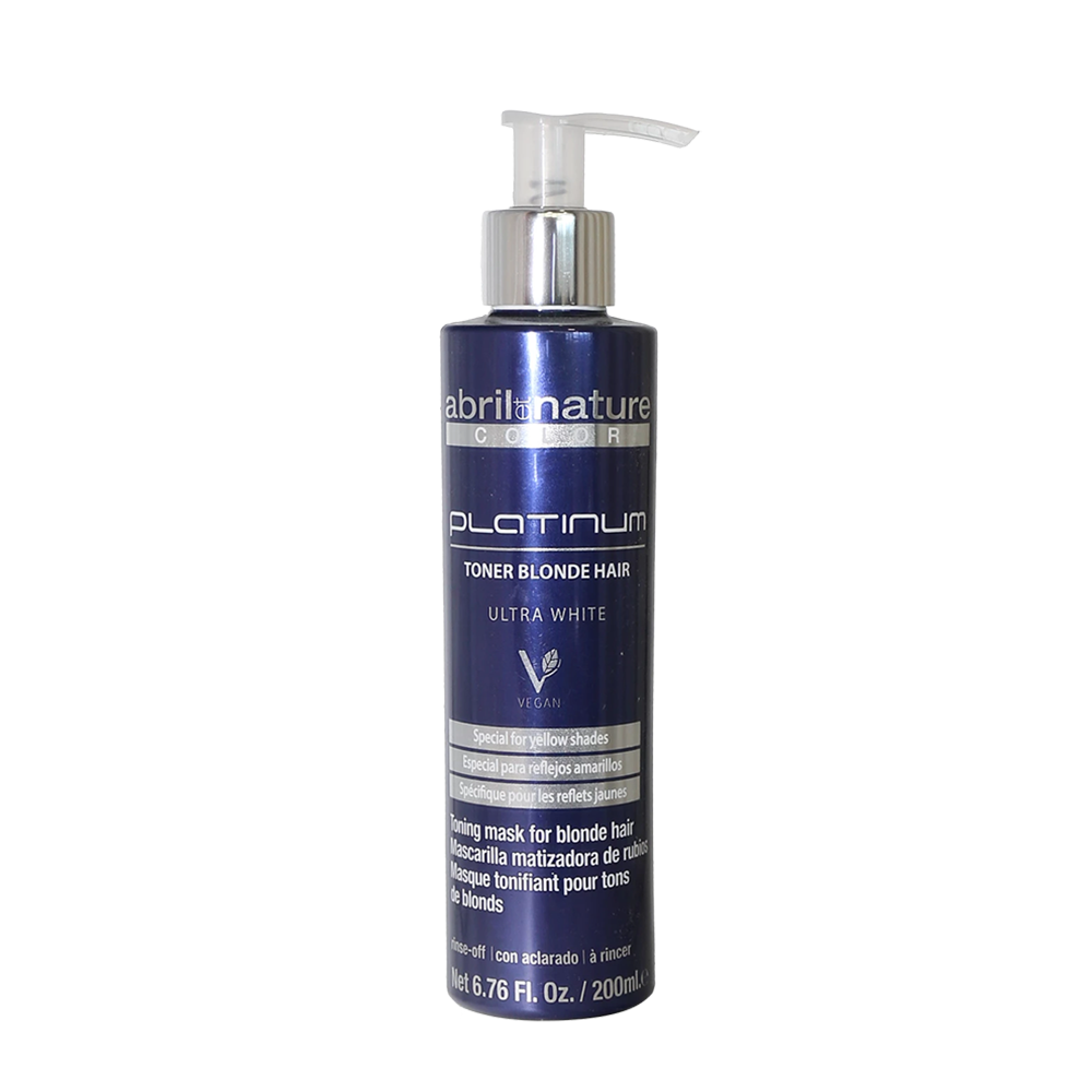 Маска для волосся з антижовтим ефектом Abril et Nature Color Platinum Toner Blonde Hair 200 мл